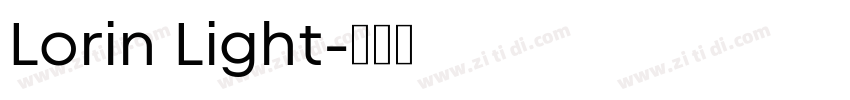 Lorin Light字体转换